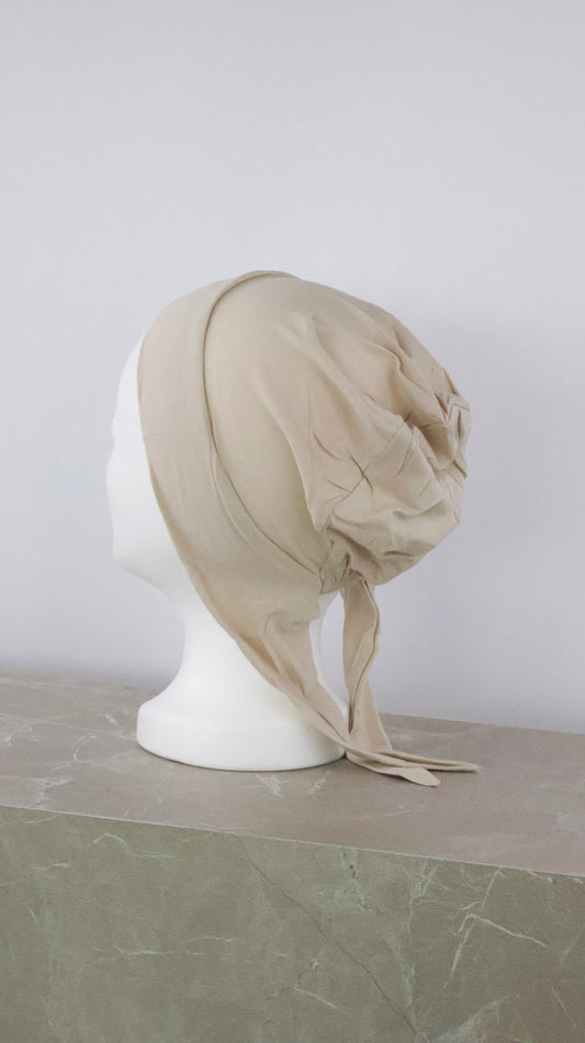 TIE BACK BONE BEIGE