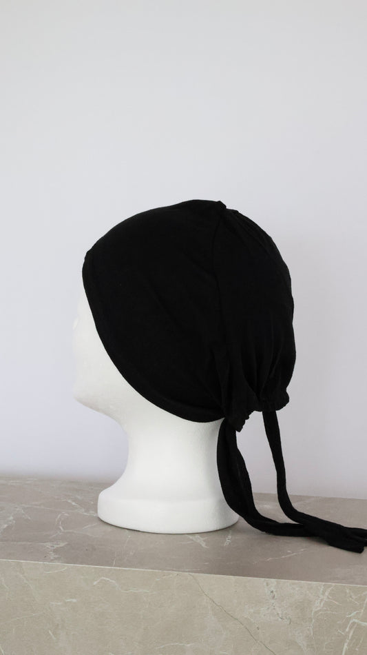TIE BACK BONE BLACK OLD SCHOOL