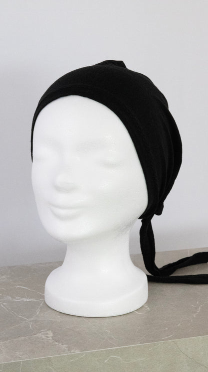 TIE BACK BONE BLACK OLD SCHOOL